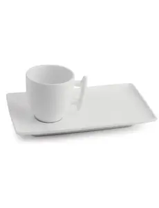 BonBistro Espressokopje en schotel rechthoekig Squito 8cl