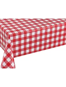 Wicotex Tafelkleed 140x250cm Ruit rood