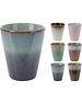  Beker aardewerk 320ml 6 assorti