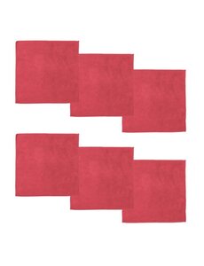 DDDDD Microvezeldoek Billie 30x30 cm rood set/6