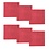 DDDDD Microvezeldoek Billie 30x30 cm rood set/6