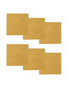 DDDDD Microvezeldoek Billie 30x30 cm geel set/6