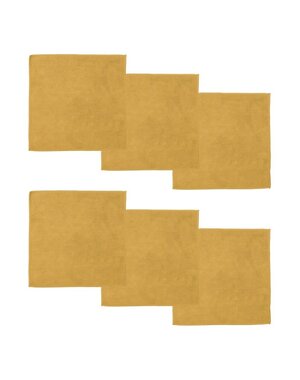 DDDDD Microvezeldoek Billie 30x30 cm geel set/6