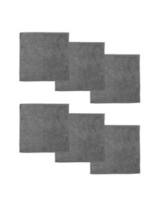 DDDDD Microvezeldoek Billy 30x30 cm grey per 6 stuks