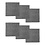 DDDDD Microvezeldoek Billy 30x30 cm grey per 6 stuks