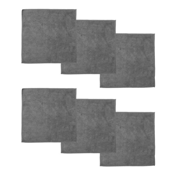 DDDDD Microvezeldoek Billy 30x30 cm grey per 6 stuks