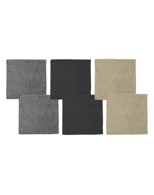 DDDDD Microvezeldoek Billie 30x30 cm combi grijs/zwart/zand/black set/6