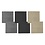 DDDDD Microvezeldoek Billie 30x30 cm combi grijs/zwart/zand/black set/6