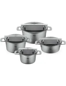 Fissler Fissler Phi Downdraft Pannenset 4-delig. Kookpan 16/20/24cm lage kookpan 20cm