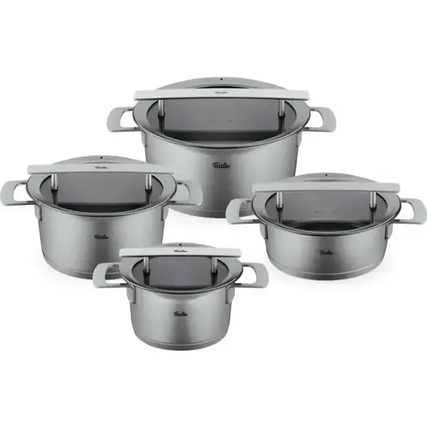 Fissler Pannenset 4-delig Fissler Phi met glasdeksels