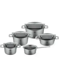 Fissler Pannenset 5-delig Fissler Phi met glasdeksels