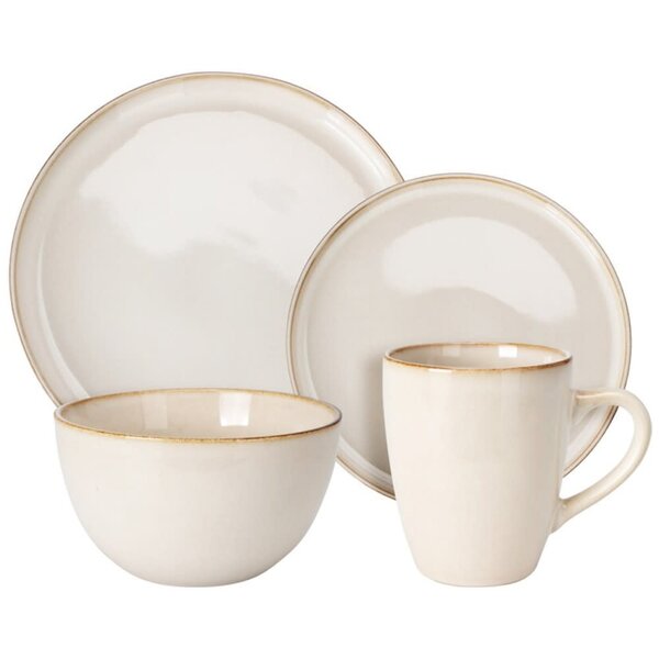 Servies 4 persoons 16 delig creme