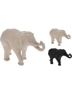 Home & Styling Olifant geometrisch 25x15cm 2 assorti