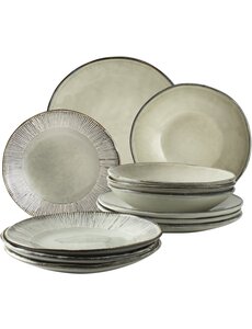 Dutch Rose Servies/bordenset 12dlg Creme Organic