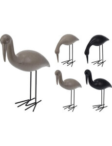 Home & Styling Vogel polystone met metalen poten 25cm