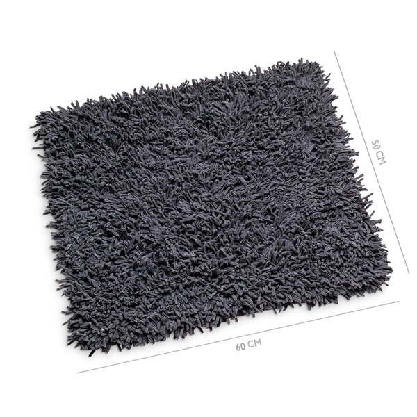 Wicotex Bidetmat antraciet Classic Pure exellent 50x60cm