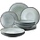 Dutch Rose Servies/bordenset 12dlg blauw Organic