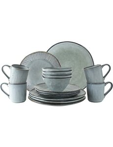 Dutch Rose Serviesset 16dlg blauw Organic