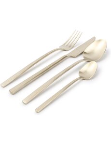 Salt en Pepper Bestekset 16 delig mat goud Terno