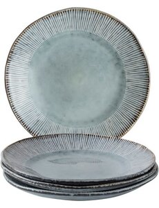 Dutch Rose Servies/bordenset 4dlg blauw Organic