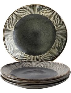 Dutch Rose Servies/bordenset 4dlg groen Organic