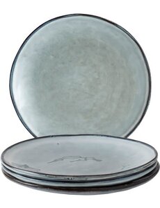 Dutch Rose Borden set/4 26,5 cm Blauw Organic