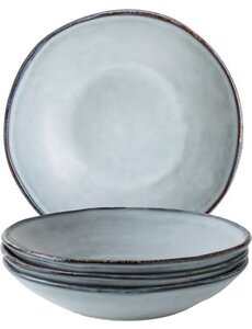 Dutch Rose Servies/bordenset 4dlg blauw diepe borden Organic