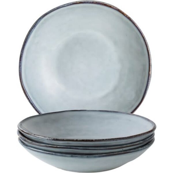 Dutch Rose Servies/bordenset 4dlg blauw diepe borden Organic