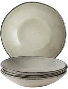 Dutch Rose Servies/bordenset 4dlg creme diepe borden Organic