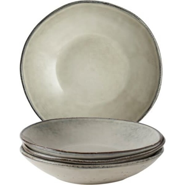 Dutch Rose Servies/bordenset 4dlg creme diepe borden Organic