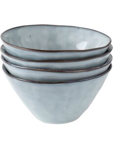 Dutch Rose Kom 14cm set/4 blauw Organic