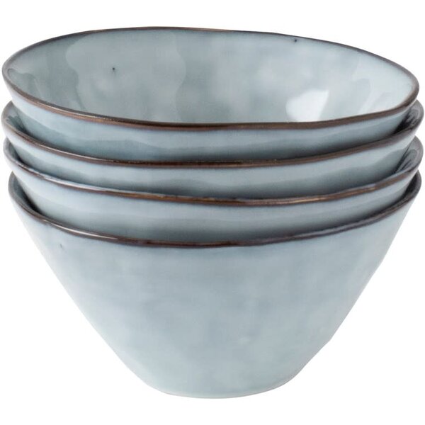 Dutch Rose Kom 14cm set/4 blauw Organic