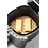 Point-Virgule Vierkante airfryer bakmat uit platinum silicone Cumin met handvaten 20x20x2cm