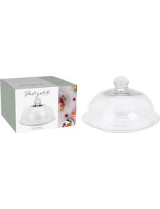  Taartplateau glas met stolp