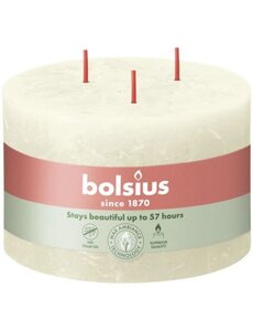 Bolsius Kaars rustiek 90/140 3 lonten zacht parel