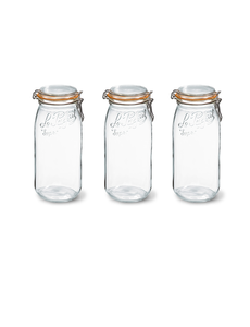 Le Parfait Inmaakpot met klemdeksel 3L set 3