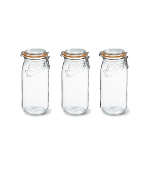 Le Parfait Inmaakpot met klemdeksel 3L set 3
