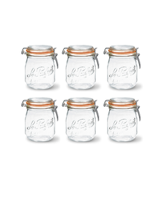 Le Parfait Inmaakpot met klemdeksel 0,75L set 6