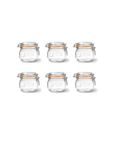 Le Parfait Inmaakpot met klemdeksel 0,25L set 6