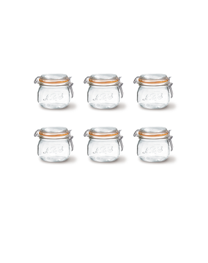 Le Parfait Inmaakpot met klemdeksel 0,25L set 6