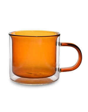 Ona Theeglas 27cl dubbelwandig amber Liv - set 2