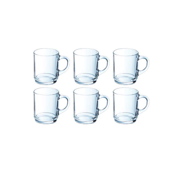 Luminarc Thee/koffiemok glas empilable 25cl set 6