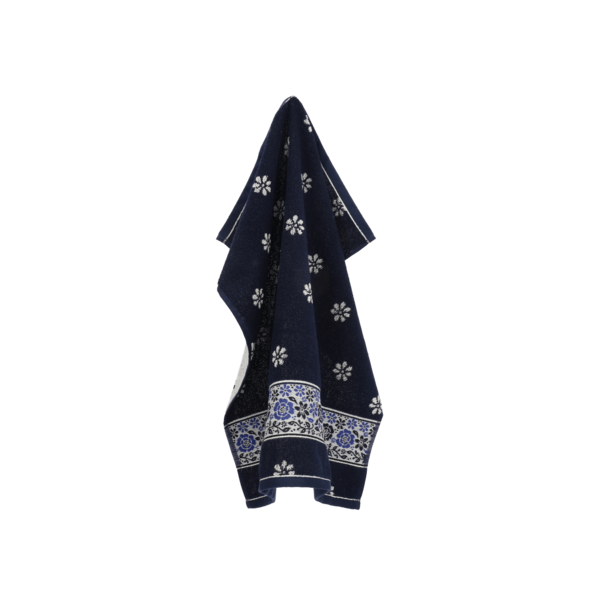 Bunzlau Castle Keukendoek Belle Fleur Dark Blue