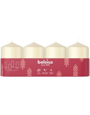 Bolsius Stompkaars soft pearl 60/40 4 stuks