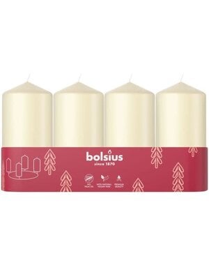 Bolsius Stompkaars soft pearl 100/48 4 stuks