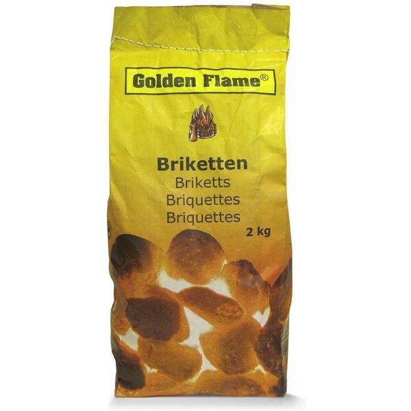 Houtskool Briketten 2kg Golden Flame