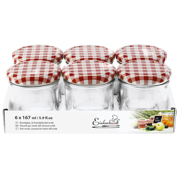 Einkochwelt Jampotglazen per 6 stuks 167 ml