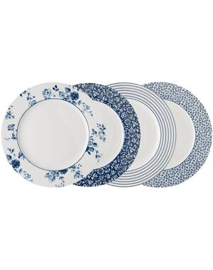 Laura Ashley Bordenset van 4 Assorti platte borden 26cm Laura Ashley