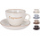 Kop en Schotel Cappuccino 4 assorti