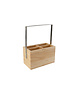 Cosy & Trendy Bestekhouder rubberhout met handvat